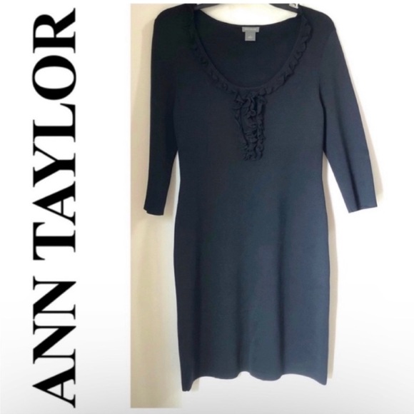Ann Taylor Black Dress Size Small - Picture 2 of 7